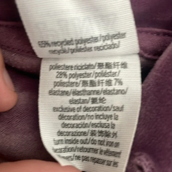 PINK Victoria's Secret Velour Cowl Neck Pullover, Purple - Size S - Picture 6 of 6